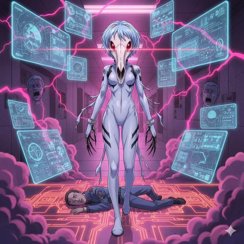 Leyenda La Cegua Anime Neon Genesis Evangelion Rei